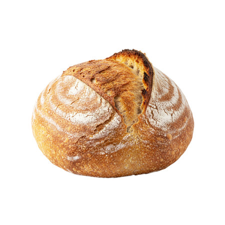 Loaf of bread isolated on white background.の素材