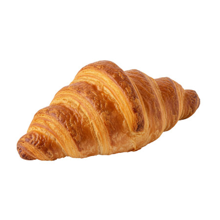 Croissant isolated on white background.の素材