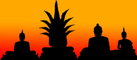 The previous Buddha lightの写真素材