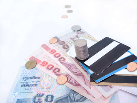Thai currency,Cash Card,Important factor for survival.の写真素材
