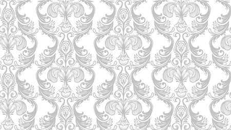 Vector illustration of Damask patternのイラスト素材