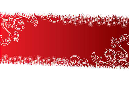 Vector illustration of floral backgroundのイラスト素材