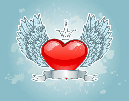 Vector illustration of Vintage heartのイラスト素材