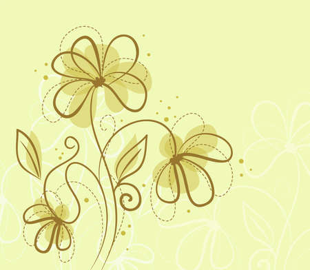 Vector illustration of Floral backgroundのイラスト素材