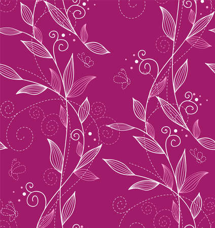 Vector illustration of Floral seamless patternのイラスト素材