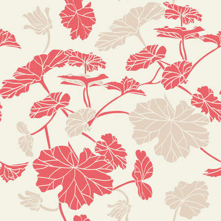Vector illustration of Floral seamless patternのイラスト素材