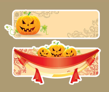 Vector illustration of Halloween backのイラスト素材