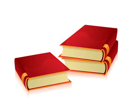 Vector illustration of booksのイラスト素材