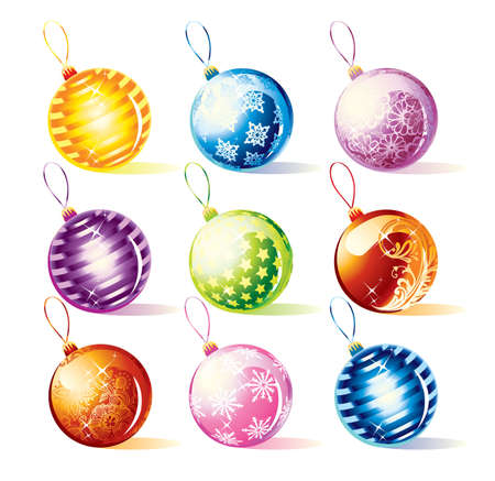 Christmas ballsのイラスト素材