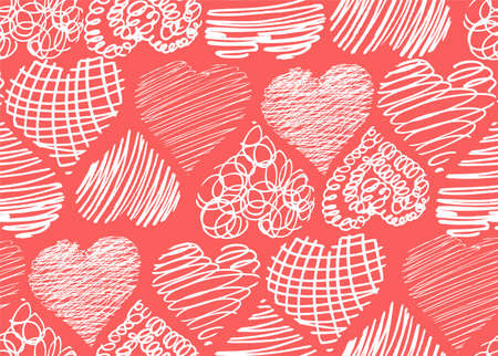 Hearts patternのイラスト素材