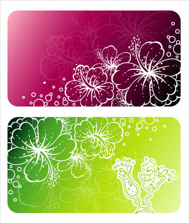 Vector illustration of Floral backgroundのイラスト素材
