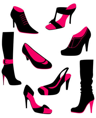 Women shoes, vectorのイラスト素材