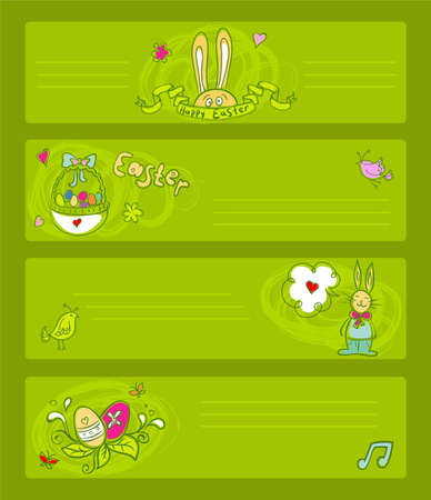 Vector illustration of Easter templatesのイラスト素材