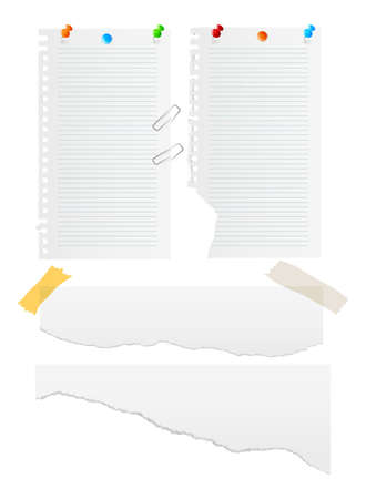 Paper vector setのイラスト素材