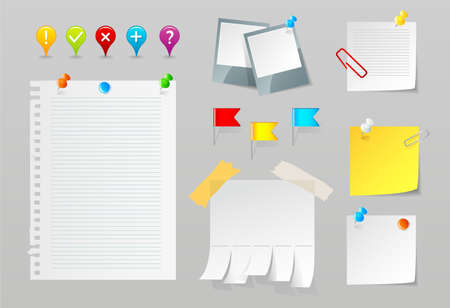 Paper vector setのイラスト素材