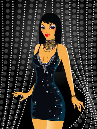 party girlのイラスト素材