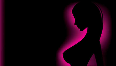 illustration of Beauty woman with butterflyのイラスト素材