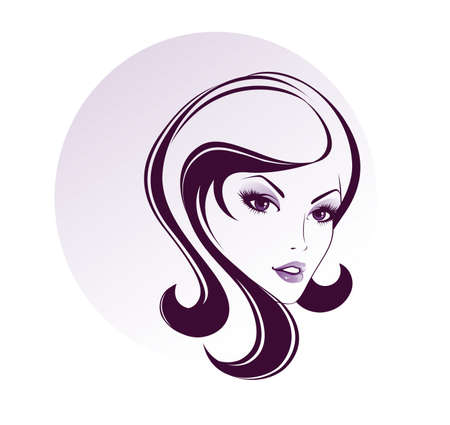 Vector illustration of Beauty woman picのイラスト素材