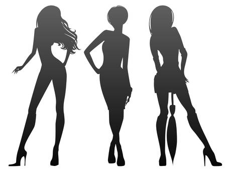 Woman s silhouetteのイラスト素材