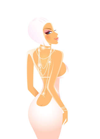 Party womanのイラスト素材