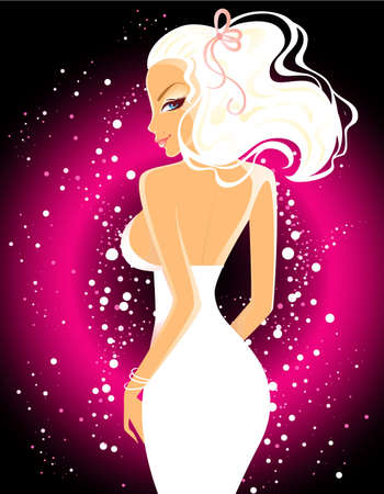 Party womanのイラスト素材