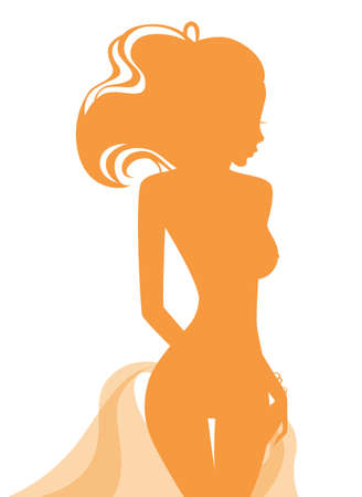 Woman s silhouetteのイラスト素材