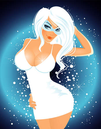 Vector illustration of Beauty womanのイラスト素材