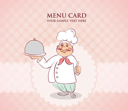 illustration of Chef cook men のイラスト素材