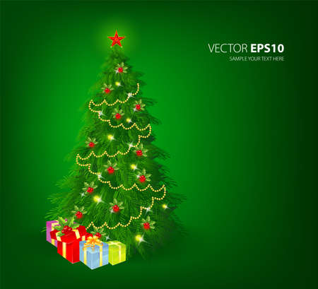 illustration of Christmas treeのイラスト素材