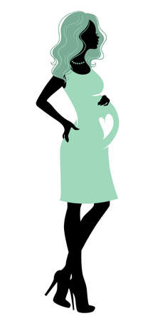 Vector illustration of Pregnant womanのイラスト素材