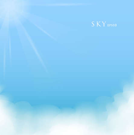 illustration of Sky with cloudsのイラスト素材