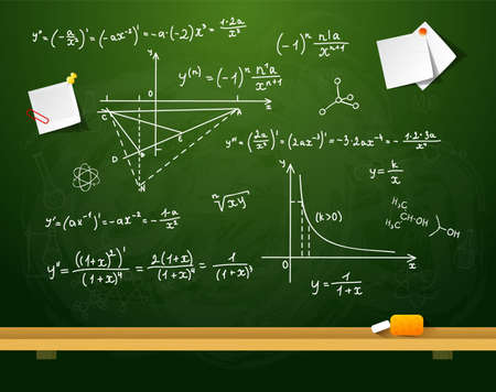 illustration of Green school boardのイラスト素材