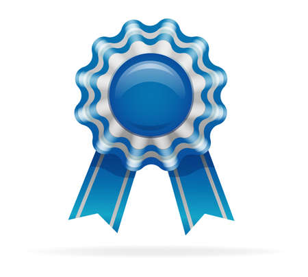 Vector illustration of Blue medalのイラスト素材