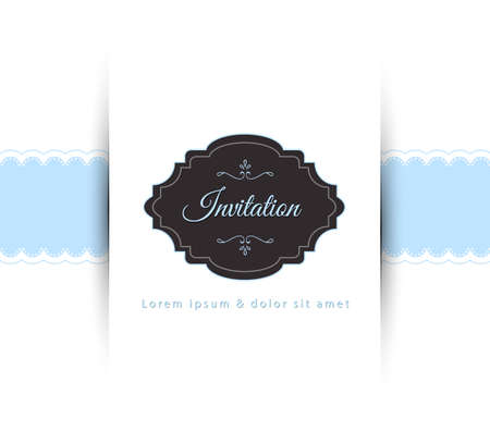 Vector illustration of Invitationのイラスト素材