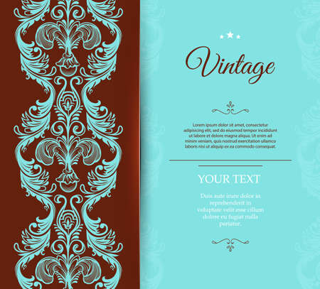 Vector illustration of Vintage templateのイラスト素材
