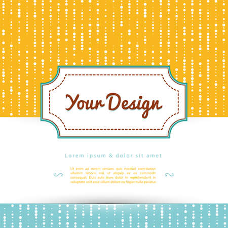 Vector illustration of Your designのイラスト素材