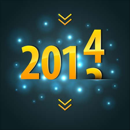 Vector illustration of 2014 New yearのイラスト素材
