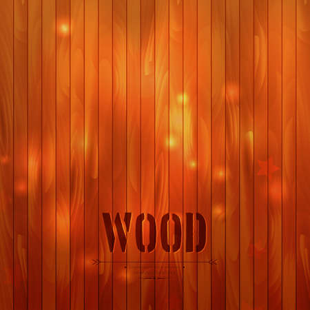 Vector illustration of Wooden backgroundのイラスト素材