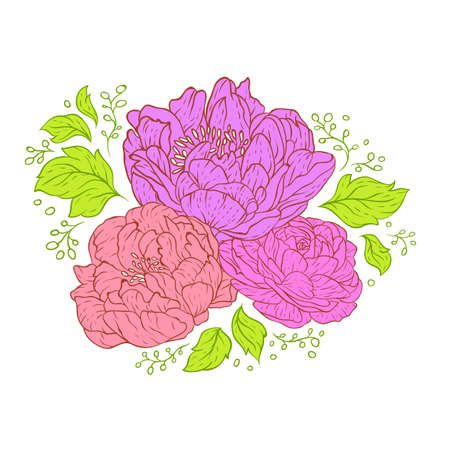 Vector illustration of floral background  のイラスト素材
