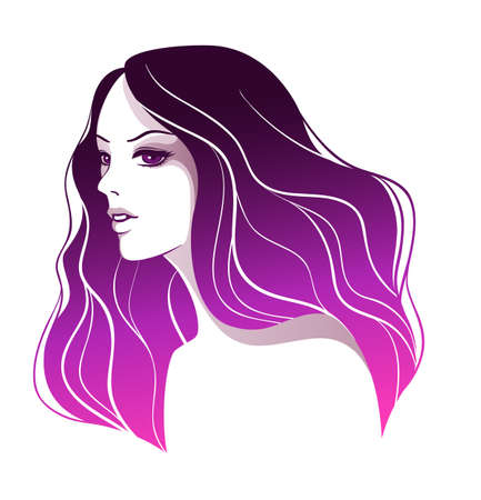 Vector illustration of Beautiful woman  のイラスト素材