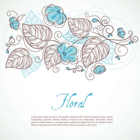 Vector illustration    of Flowers backgroundのイラスト素材