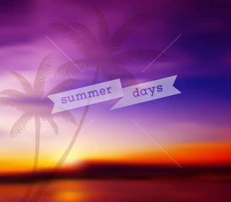 illustration of Blurred tropical backgroundのイラスト素材