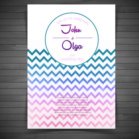 Vector illustration of Wedding invitationのイラスト素材