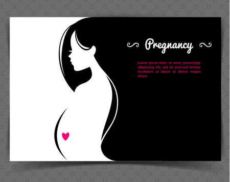 Vector illustration of Pregnant womanのイラスト素材