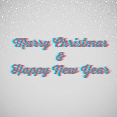 Vector illustration (eps 10) of Marry christmas and happy New Yearのイラスト素材
