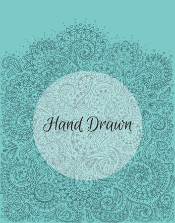 Vector illustration of Floral hand drawn doodleのイラスト素材