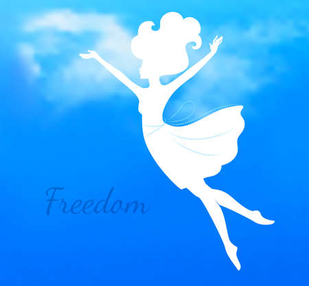 Vector illustration of Beautiful and young womanのイラスト素材