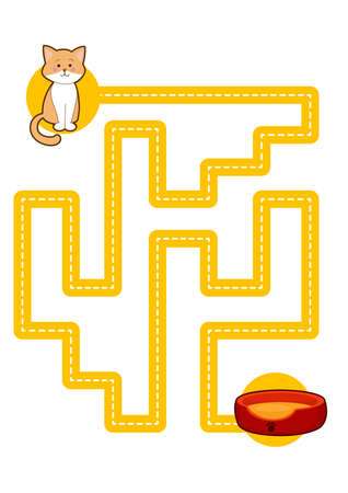 Educational printable games for the development of fine motor skills in kids. Baby's finger allow along the tracks. Vector illustrationのイラスト素材