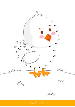 Educational children game, vector illustration.  Easter. Handwriting practice.のイラスト素材