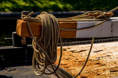 Den Helder, the Netherlands. June 2021. Details of old and new nautical objects. High quality photo